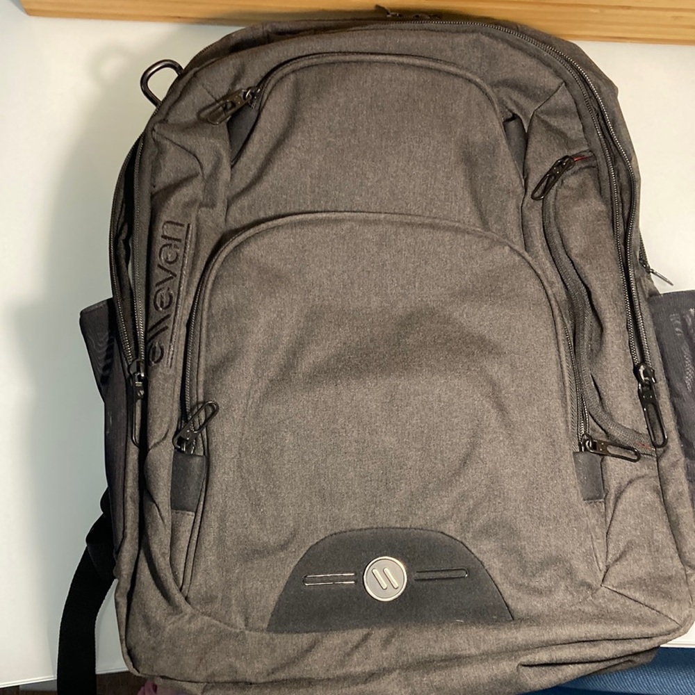 E\\even Gray Computer Backpack